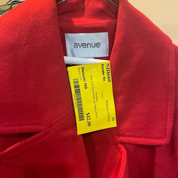 Avenue EUC red peacoat - Picture 5 of 6